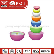 6 en 1 microondas colorido envase de alimento (7pcs 0,35 L - 5,6 L)